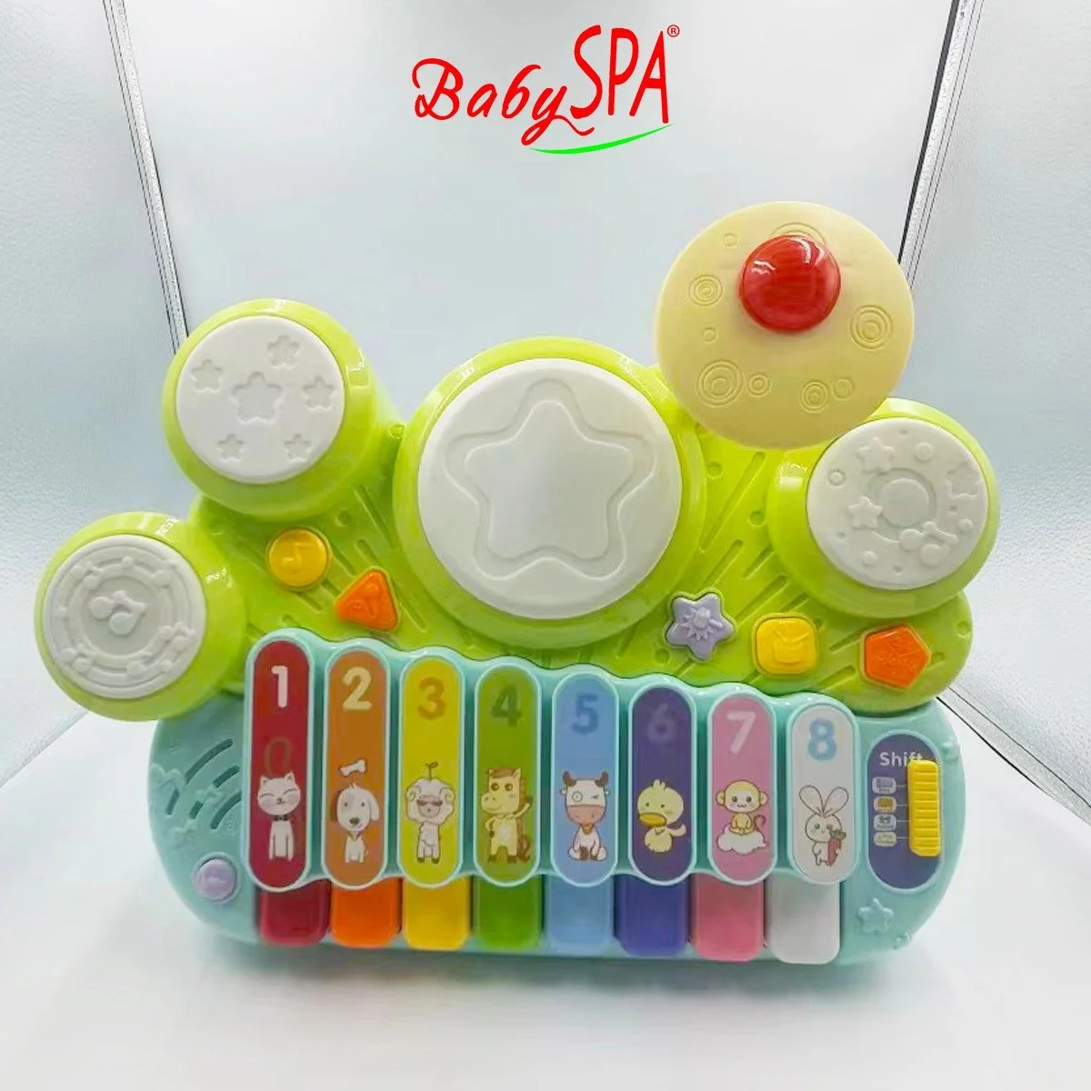 BabySPA Ultimate Toddler Musical Set for Kids Educational Music Play Set Drum Xylophone Piano BabySPA
